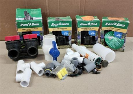 NIB ¾" Sprinkler Valves & Extra Components