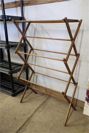 Vintage Folding Drying Rack - 36x54