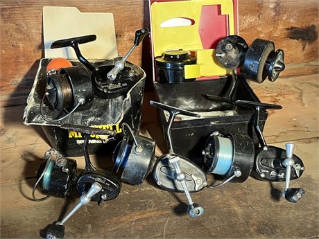 Lot of Vintage Garcia Mitchell 300, 304 and 308 Series Reels