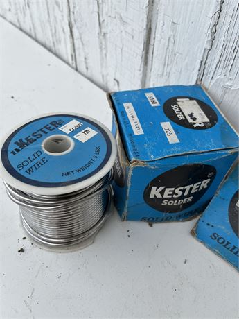 Almost Full 5 Pound Spool of Kestor Solder Wire
