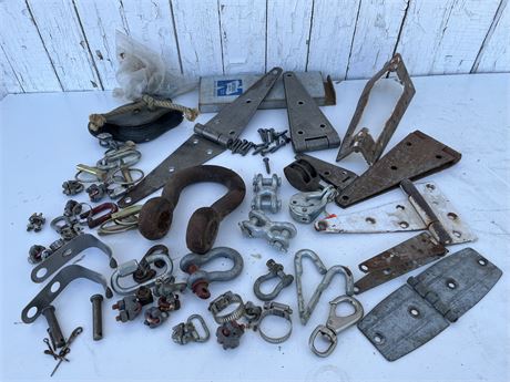 Old Hinges, Hooks, Pulleys and More