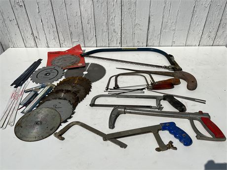 Various Saw Blades and Saws Galore