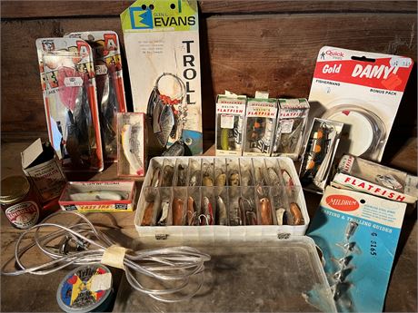 Collection Fishing Lures and Various Tackle