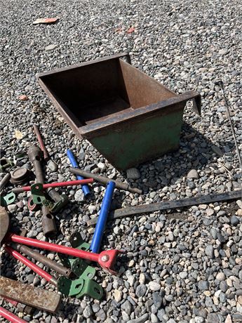 Heavy Metal Hooked (Off Tractor ?) Bin