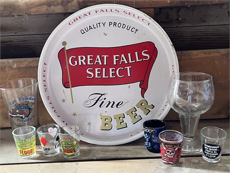 Vintage "Great Falls Select" Serving Tray