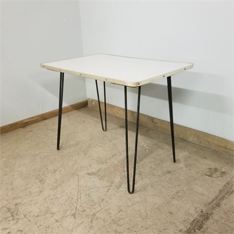 Vintage Hair Pin Leg Table - 32x21x25