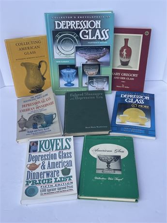 Assorted Glass Collecting Information & History Books