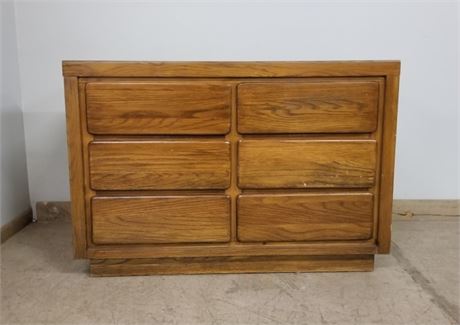 Wood 6 Drawer Dresser - 44x18x30