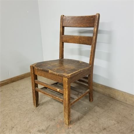 Antique School Desk Chair