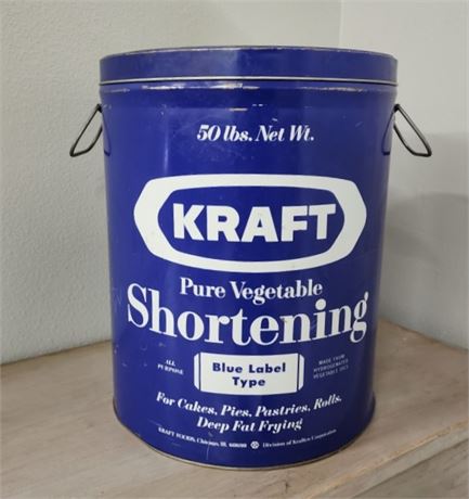 Vintage Kraft Shortening Canniester