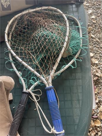 To fly fishing nets