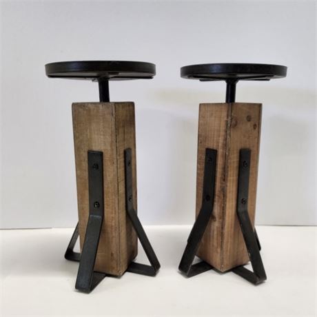 Unique Candle Stand Pair - 10"⬆️