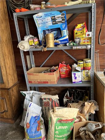 A Garage Restock-Everything on the Shelves, the Shelves, Bags in Front