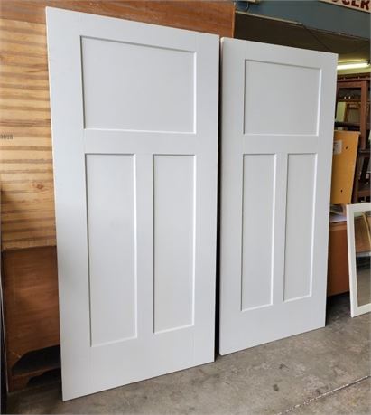Two - 3 Panel Door Slabs - 36x80