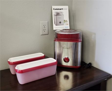 Cuisinart Frozen Yogurt & Ice Cream Maker - w/ Star Pack Container