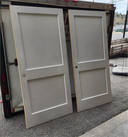Two 36x80 - 2 Panel Interior Doors - LH