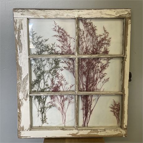 Vintage Repurposed 6 Pane Window - 24x28