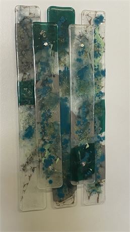 Overlay Glass Wall Art - 13x30