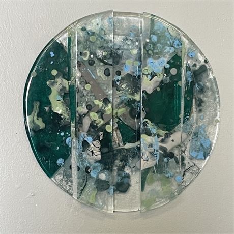 Round Overlay Glass Wall Art