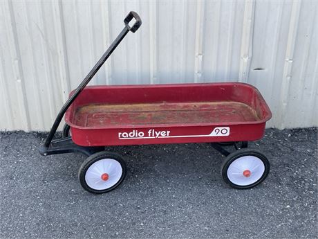 Vintage Radio Flyer 90 Red Wagon