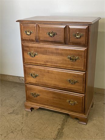 Vintage Wood Tall Dresser - 31x18x43