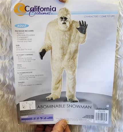 Never Used Abominable Snowman Adult One Size