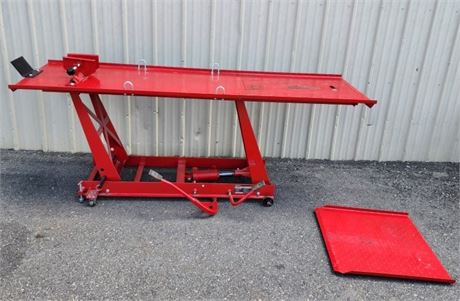 1000lb Capacity Rolling Motorcycle Lift - 86x27x34