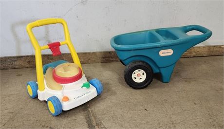 Kids Lawn Mower & Utility Cart