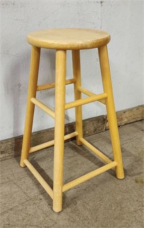 24" Wood Bar Stool