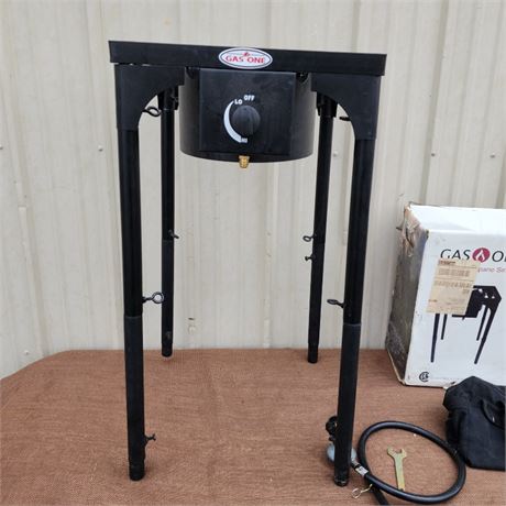 Propane Single Burner Outdoor Stove w/Legs & Regulator