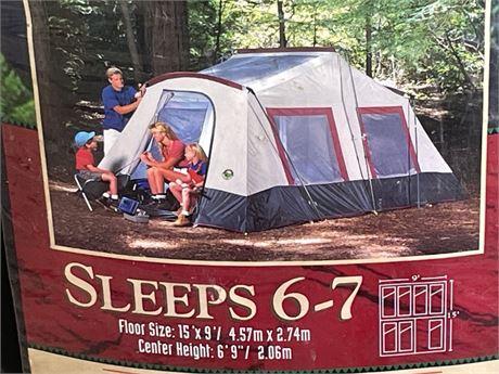 15'x9'  Three Room Cabin Tent