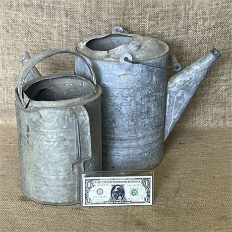 Vintage Watering Can Pair