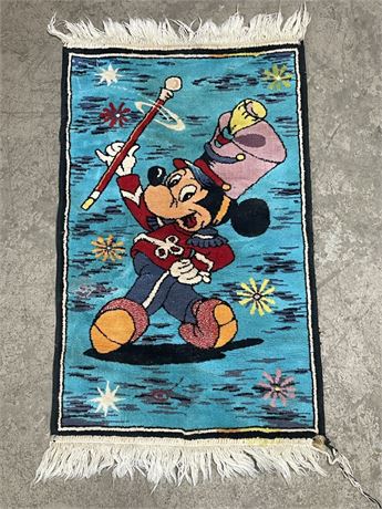 Vintage Mickey Mouse Throw Rug - 24x34