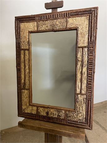 Unique Wood Framed Wall Mirror - 22x30