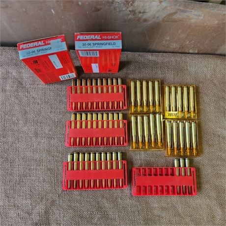 30-06 Springfield Ammo w/ Boxes - 53rds.