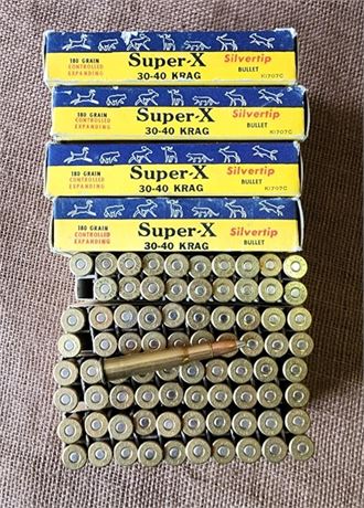 30-40 Krag Ammo - 80rds.