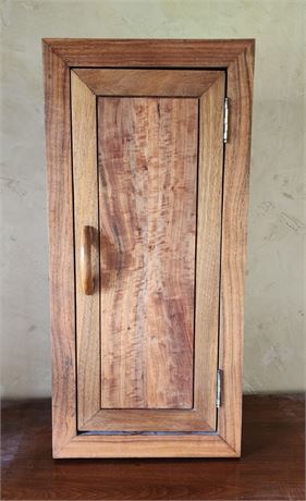 Small Wood Cabinet - 12x7x25½