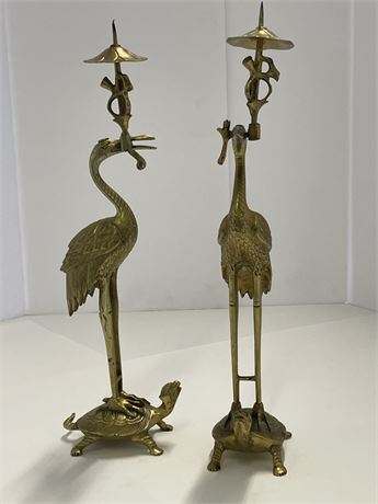 Awesome Vintage Brass Candle Stands