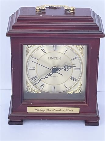 Small Linden Quartz Mantle Clock...7x9