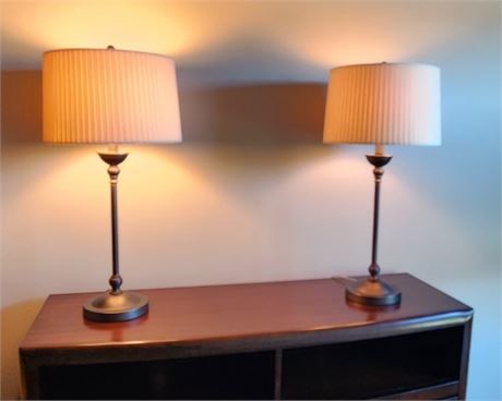 Modern Table Lamp Pair - 28"⬆️