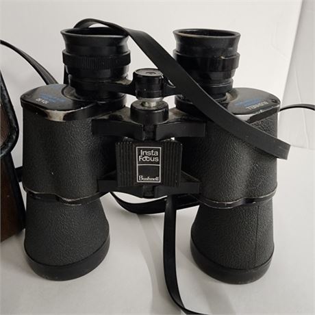 Bushnell InstaFocus Binoculars w/ Case - 10x50 Wide Angle