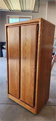 Oak Cabinet - 24x17x49