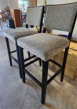 New in Box - Pair of 30" Upholstered Bar Stools