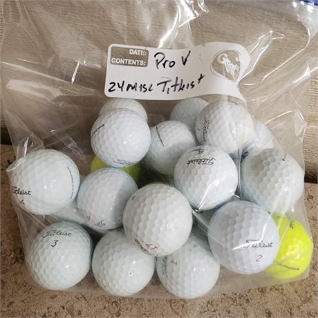 2 Dozen ProV Misc. Titleist Golf Balls