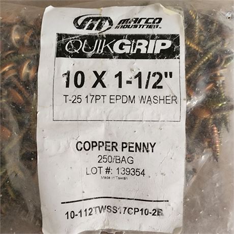 10x 1½" Copper Penny Screws