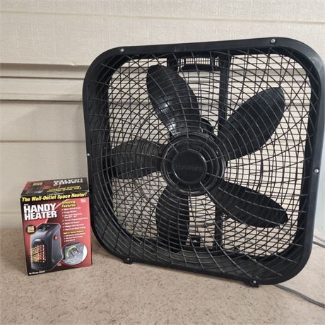 Box Fan & Handy Heater