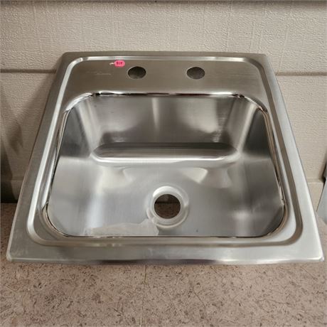 Small Elkay Lustertone Stainless Sink - 15x15x8