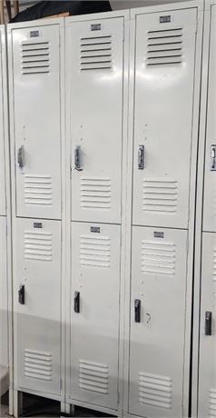 Bank of 6 Lockers - These Came out of the Old Laurel Golf Clubhouse #36-39