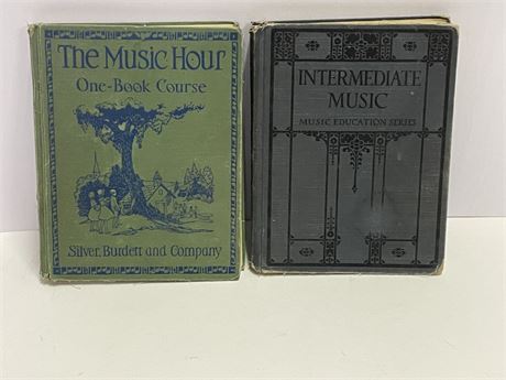 Antique 1924 & 1932 Music Book Pair