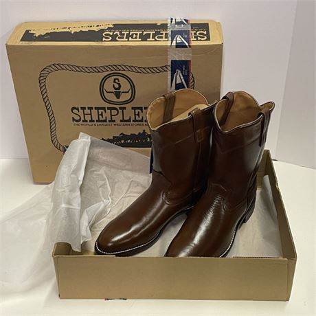 New In Box Sheplers Cowboy Boots...10.5sz.